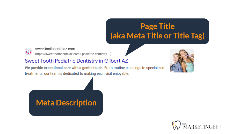 Dental Meta Tiles and Descriptions Example